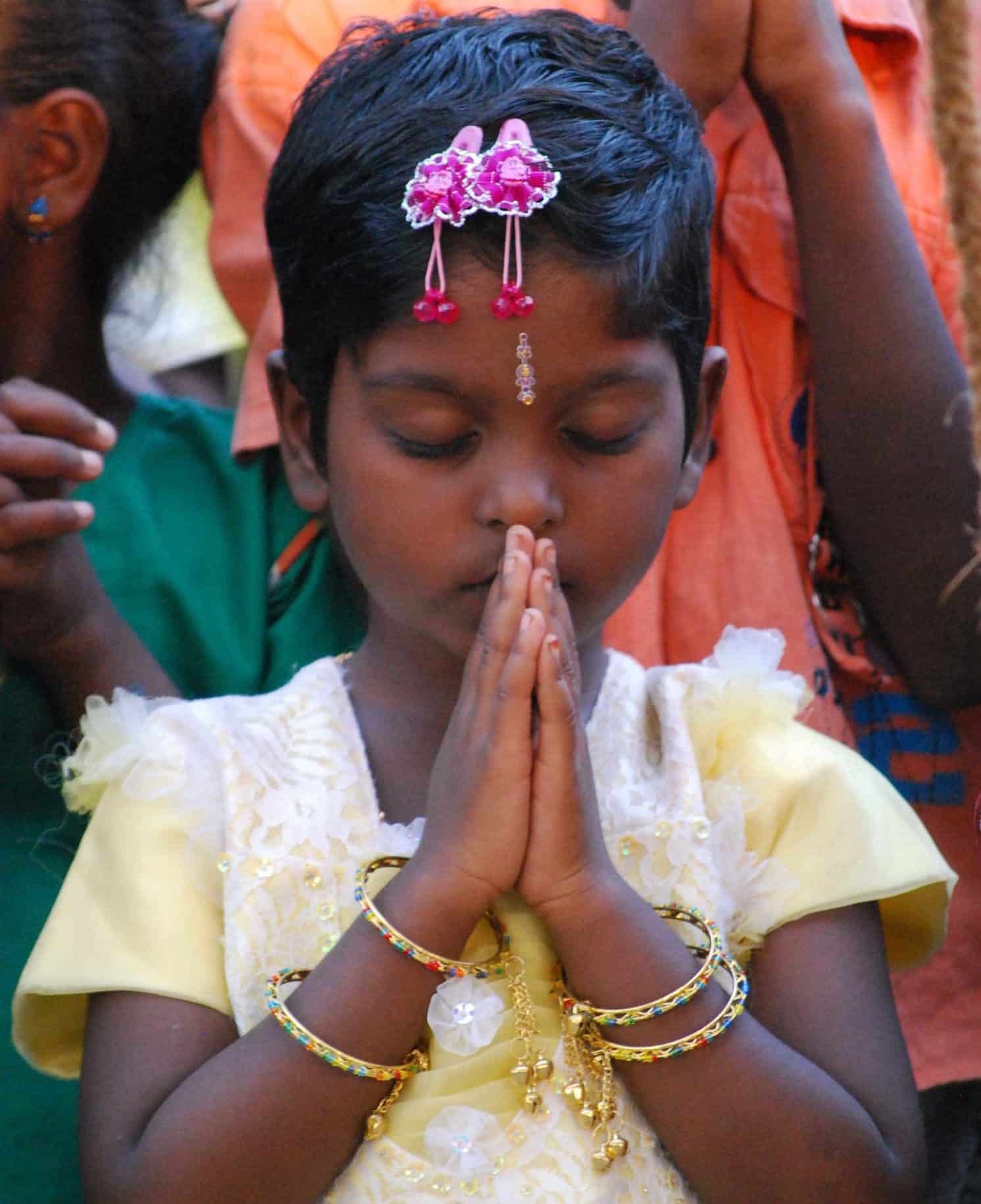 Praying Indian Girl at CBS